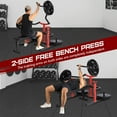 thumbnail image 2 of Chest Press Machine with Adjustable Flat Bench,Versatile Bench Press Rack for Home Gym,Bench Press Machine with Independent Converging Arms,Heavy-Duty Steel Structure with Smooth Bearings, 2 of 9