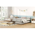 thumbnail image 5 of Full Over Full Metal Bunk Bed with Trundle - Silver, Space-Saving & Easy Assembly, 5 of 22