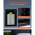 thumbnail image 5 of KFFKFF 3-Tier Hidden Wall Safe with Fingerprint Access, Password, Key, and Turning Knob, Durable Steel Construction with Adjustable Shelves and Key Holders for Secure Storage of Valuables, 5 of 9