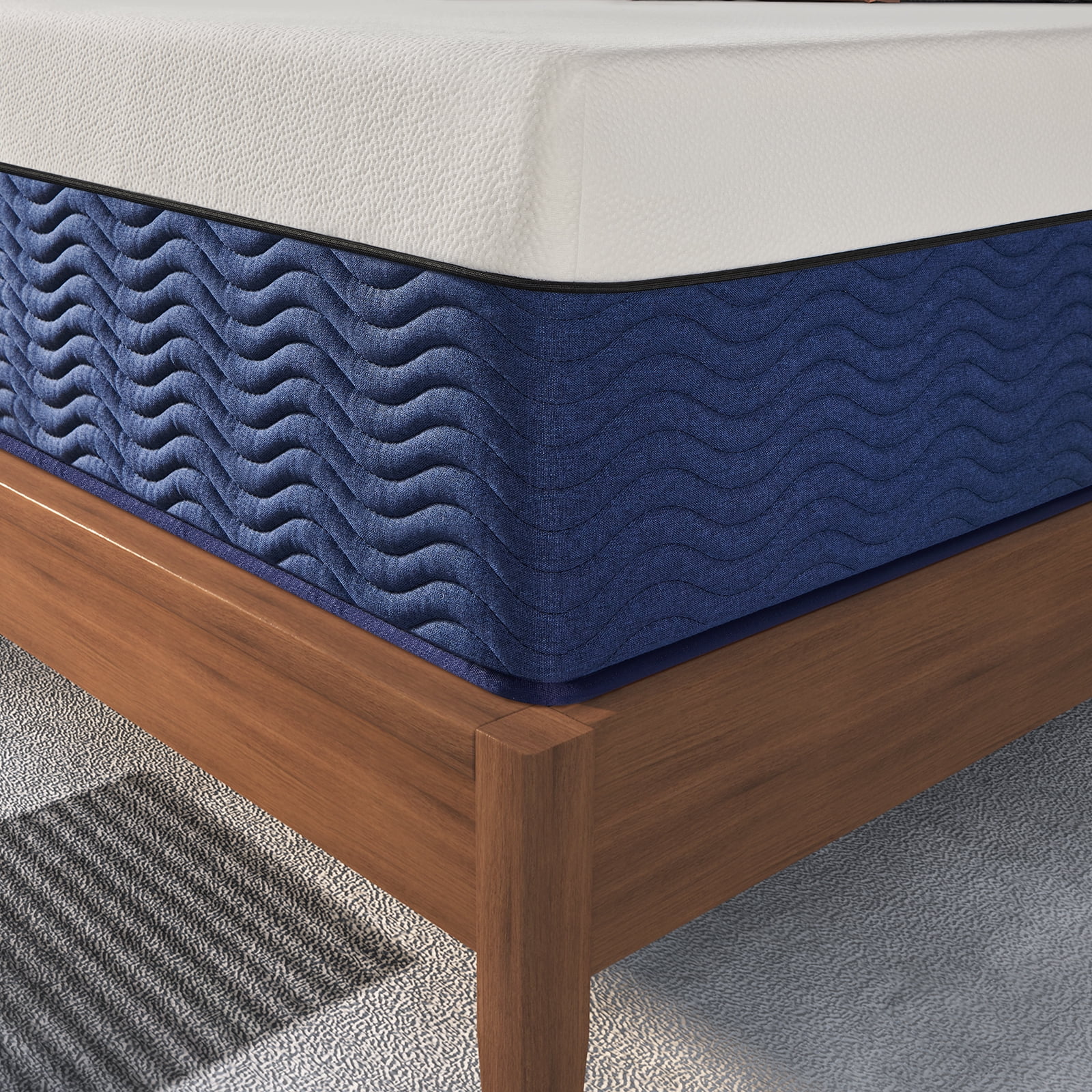 Queen Mattress, JIAVA 12" Soft Hybrid Innerspring Mattress, Queen