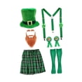 thumbnail image 3 of Sombrero para disfraz,Juego de 6 piezas de accesorios para disfraz del día de San Patricio,Sombrero para disfraz del día de San Patricio,accesorios para adultos,Sombrero verde único,sombrero, 3 of 7