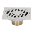 thumbnail image 1 of Shower Grate, Large Displacement Gravity Spring Design Integrated Design Floor Drain Copper  For Bathroom S, 1 of 8