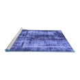thumbnail image 2 of Ahgly Company Machine Washable Indoor Rectangle Oriental Blue Modern Area Rugs, 5' x 7', 2 of 4