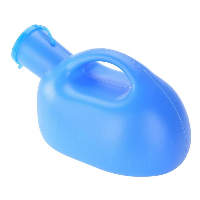 Portable Urinal, Durable With A Lid AndHandle Urinal, 2000ml Large Capacity Blue Urinals For Men, For Old Men