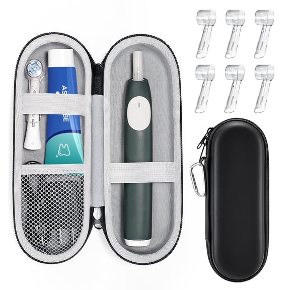 Sopito Electric Toothbrush Travel Case, EVA Bag for Philips Sonicare 1100 2100 4100 5100 6100 7500, Oral-B Pro 1000 1500, Stores Brush Heads & Accessories