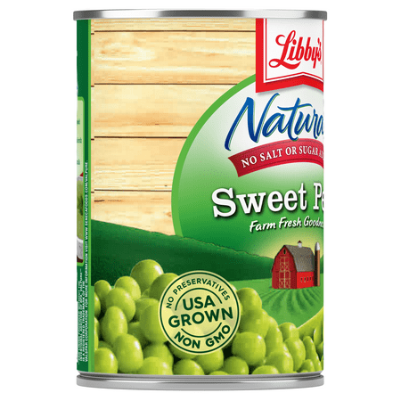 Libby's Naturals No Salt and No Sugar Added Sweet Peas, 15 oz