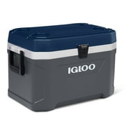 Igloo MaxCold 54 qt Hard Ice Chest Cooler, Blue Gray