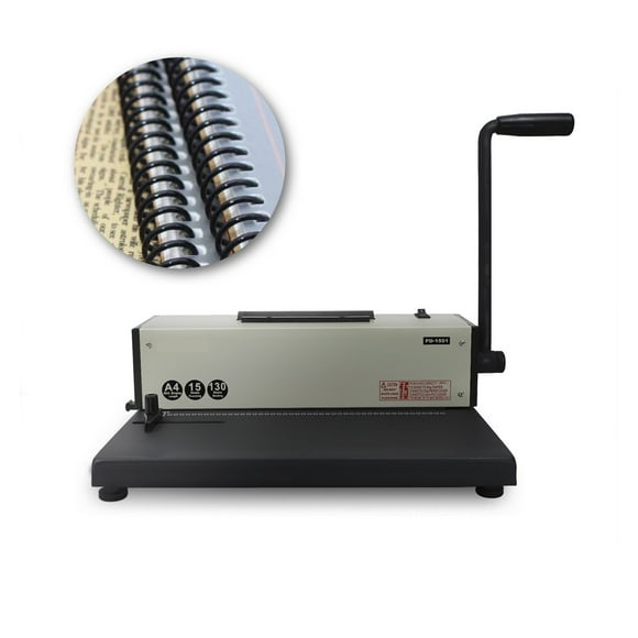 A4 Electric Spiral Binding Machine - 46 Holes, 4:1 Pitch, Office-Friendly For Books And Brochures ,Pinpoint Punching