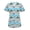 Home For Christmas, variant on Womens Medical Nursing Holiday Print Scrub Top GT Performance-MULTIPLE PRINTS-Warm Wished And Cookie Dreams-X-Large