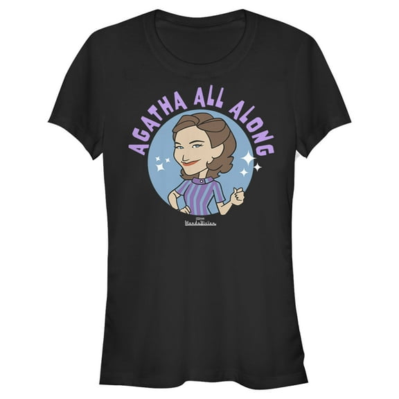 Junior's Marvel WandaVision It Was Agatha  Graphic Tee Black Small