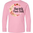 thumbnail image 3 of Inktastic Baby Stay Wild Moon Child Crescent Moon with Flowers Long Sleeve Youth T-Shirt, 3 of 5