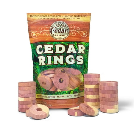 Cedar Rings - 30 Pack - Cedar Sense - Cedar...