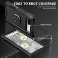 thumbnail image 3 of SaniMore for Google Pixel 7A Multi-Functional Case, 3-Layer Protection Magnetic Cover Support Car Mount & 360° Rotatable Metal Ring Kickstand Full Body Shockproof Protective Shell, Black, 3 of 7
