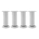 thumbnail image 1 of Naiovety Muebles de Metal ajustables para camas, armarios, sofás, soporte, muebles cómodos, 12 patas de soporte para aumentar muebles Decoración del hogar blanco 4 piezas 【12-18 CM】, 1 of 6