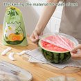 thumbnail image 1 of Funie 100Pcs Fresh-keeping Bag Disposable Waterproof Thickened Adjustable Storage Bag Retain Freshness Universal Elastic Band Fruit Vegetable Plastic Wrap Kitchen Supplies, 1 of 1
