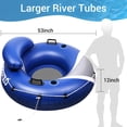 thumbnail image 2 of Hinchable River Tube Pafolo, resistente, 53 cm, con portavasos, 2 of 6