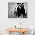 thumbnail image 2 of COMIO  Black and White Animal Wall Art Forest Bear Picture Painting Modern Artwork Framed Home Kitchen Office Decor, 2 of 4