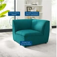 thumbnail image 5 of Sectional Sofa Set, Fabric, Teal Blue, Modern Contemporary Urban Design, Living Lounge Room Hotel Lobby Hospitality, 5 of 8