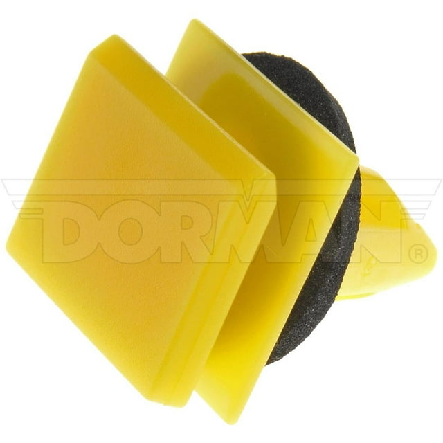 Dorman Molding Clip 963-217D OE Solutions; For Use With General Motors Models; 0.8 Inch Length; Yellow; Plastic; Pack Of 2