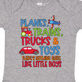 thumbnail image 4 of Inktastic Planes Trains Trucks and Toys Nothing Quite Like Little Boys Boys Baby Bodysuit, 4 of 5