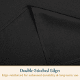 thumbnail image 5 of ComfiTime Tablecloth – 54 x 54 Durable Polyester Fabric Table Cover Cloth for 2-3 ft Square Table, Spill/Stain-Resistant, Reusable/Washable, Indoor/Outdoor Dining/Party/Wedding/Banquet, Black, 5 of 16