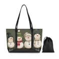thumbnail image 7 of FORMRS Laptop Tote Bag for Women with 15.6" Computer Compartments Handbag, Beige Snowmen, 7 of 7