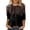 Black, variant on T Shirts For Women Fashion Tees Tops Sequin Casual Printed 3/4 Sleeve Vintage Gift Clothes Black