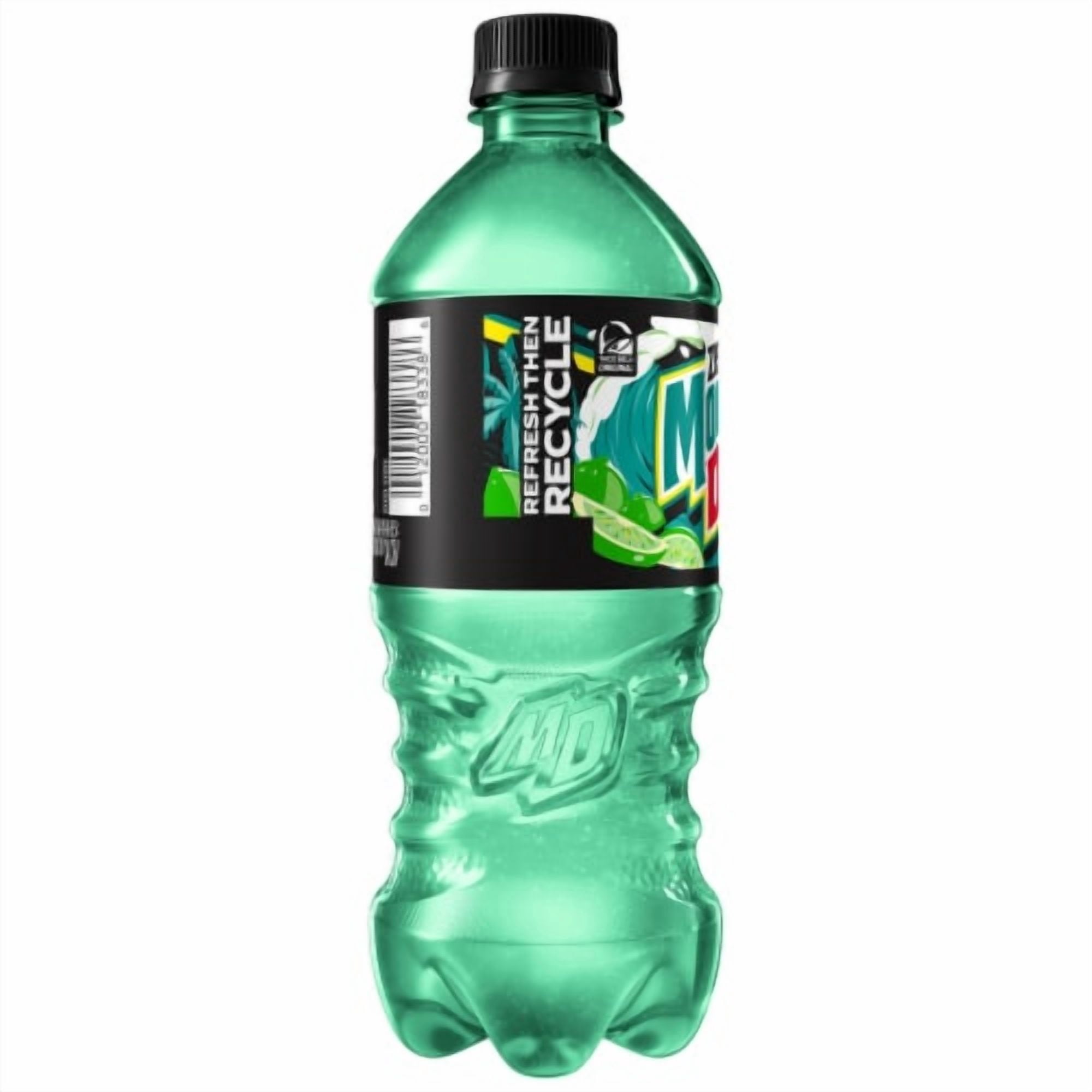 (6 pack) Mountain Dew Baja Blast Zero Sugar 20Oz Packaging May Vary - Pack of 2