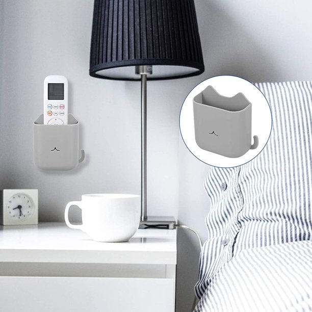 Dedroom Holders Home Self- Remote Shelfs Media Room Holder Montado en forma, Contenedores Gato para organizadores de almacenamiento Mesa de teléfono de carga de aire, Mul