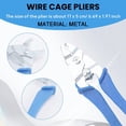 thumbnail image 4 of 300 Pcs Wire Cage Clamps, with 1 Piece of Wire Cage Buckle Snap Pliers, Suitable for , C ma3176, 4 of 6