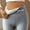 Light Gray, variant on Warm Casual Winter Solid Pants, Soft Clouds Fleece Leggings Women Winter Leggings
