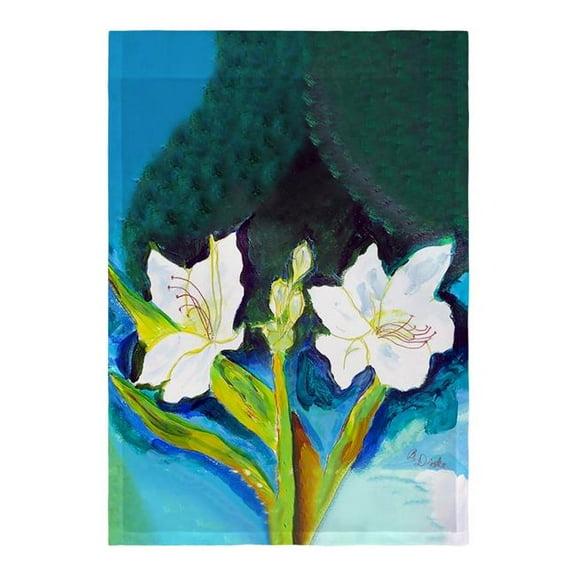 Betsy Drake FL1139 12.5 x 18 in. White Lilies Flag