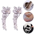 thumbnail image 4 of 1 Pair Removable Wedding Shoes Ornaments Delicate Pearl Rhinestone Shoes Buckles, 4 of 7