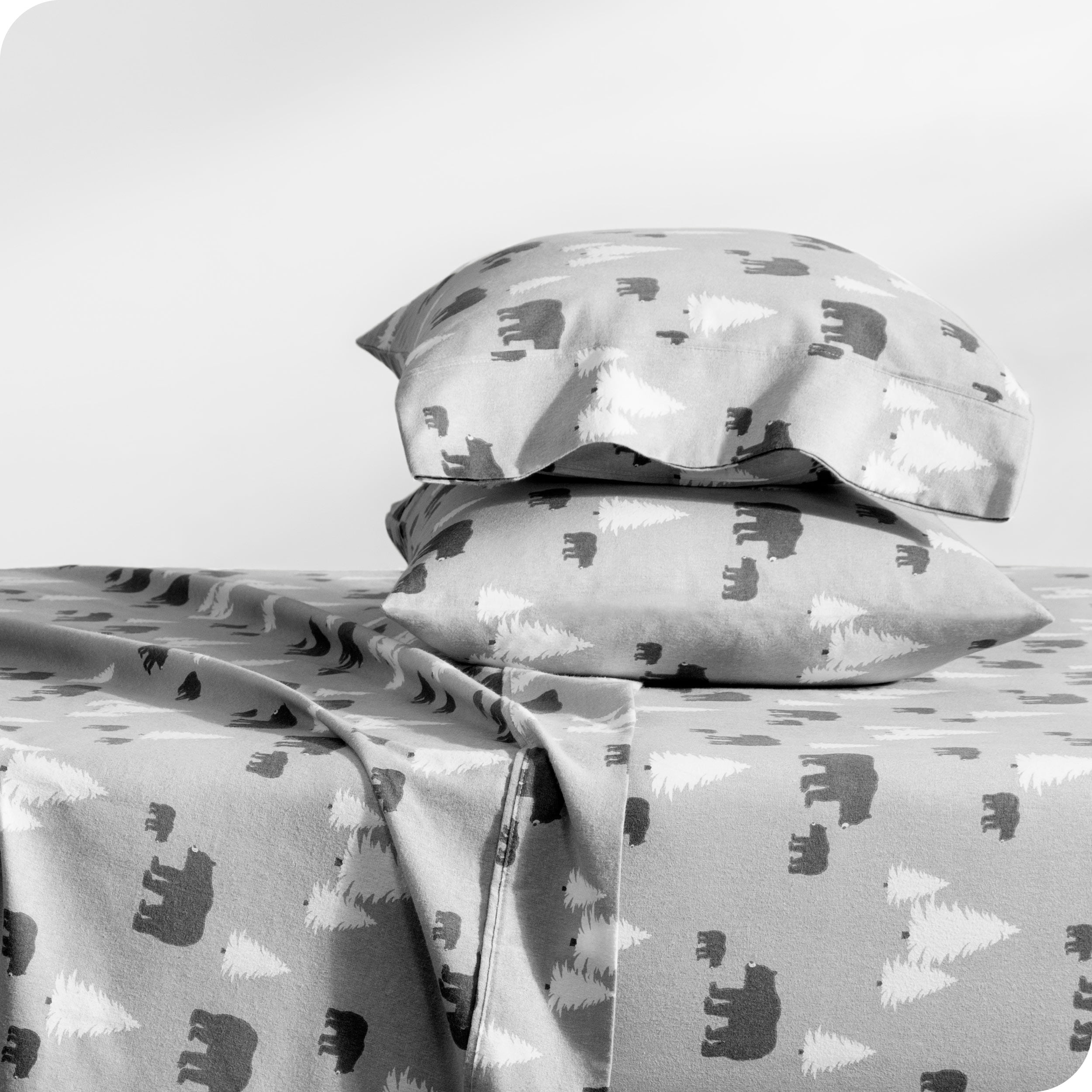 Bare Home Flannel Sheet Set, 100 Cotton, Deep Pocket Sheets, Full