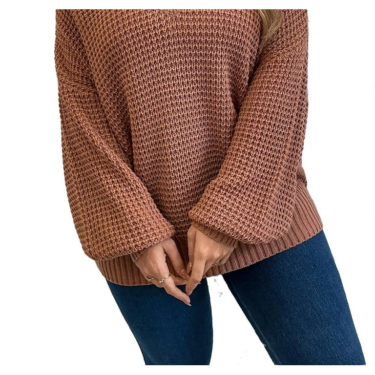 Plus size rust sweater best sale