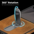 thumbnail image 6 of Allytechgroup Magnetic Case for Samsung Galaxy Z Flip 7, Built-in Kickstand Support Wireless Charging Non-Slip Shockproof Protective Back Cover Bumper for Samsung Galaxy Z Flip 7, Brown, 6 of 7