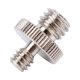 thumbnail image 4 of Adaptador de tornillo metálico roscado de 1/4" macho a 3/8" macho para trípode de cámara DSLR SLR, 4 of 10