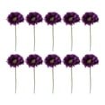 thumbnail image 1 of Billuyoard 10 piezas de flores artificiales Gerbera Morado oscuro 20 cm, 1 of 6