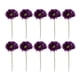 thumbnail image 2 of Advancent 10 piezas de flores artificiales Gerbera plantas falsas Mini ramo buscando hogar jardín fiesta arreglos florales Decoración Decoración Morado oscuro Advancent HA084637-03, 2 of 6
