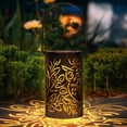 thumbnail image 1 of Solar Lantern for Outdoor LED Garden Hanging Garden Lantern Decorative - Black, 1 of 8