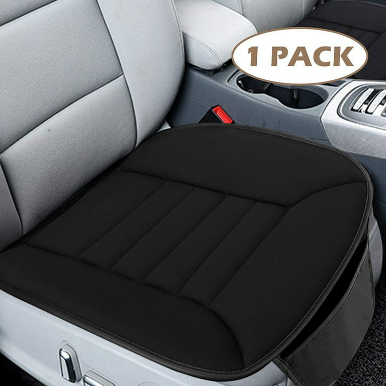  TISHIJIE Car Seat Cushion - Comfort Memory Foam Car Seat  Cushions for Driving - Low Back & Tailbone Pain Relief Pad (Black) :  Automotive