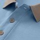 thumbnail image 3 of Blusa y camisa de manga corta con cuello vuelto para hombre, blusa informal de verano con solapa y botones de color liso a la moda para hombre, 3 of 6