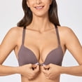 thumbnail image 4 of Sostén DOBREVA 32B Push Up con Espalda Deportiva y Cierre Frontal Cocoa, 4 of 5
