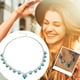 thumbnail image 2 of Collar boho con turquesa personalizado para mujer, colgante conmemorativo, joya de regalo, 2 of 8