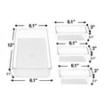 thumbnail image 3 of Sorbus Set of 4 Clear Plastic Drawer Storage Organizer Bins - Organization for Beauty, Kitchen, Office, 3 of 8