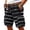 Black, variant on Streetwear Cargo Shorts For Men With Abstract Stripe Pattern And Utility Pockets Designed For Summer Beach Vacations Camping Trips Black L