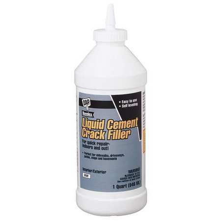 - DAP Liquid Cement Crack Filler,1 qt.,Bottle 37584