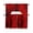 Red, variant on Beige Swag Valance for Windows, Retro Oil Painting Modern Abstract Art Aesthetics Curtains Valance for Kitchen Living Room Bedroom Bathroom, Light Filtering Swag Valances Drape 56''x36''