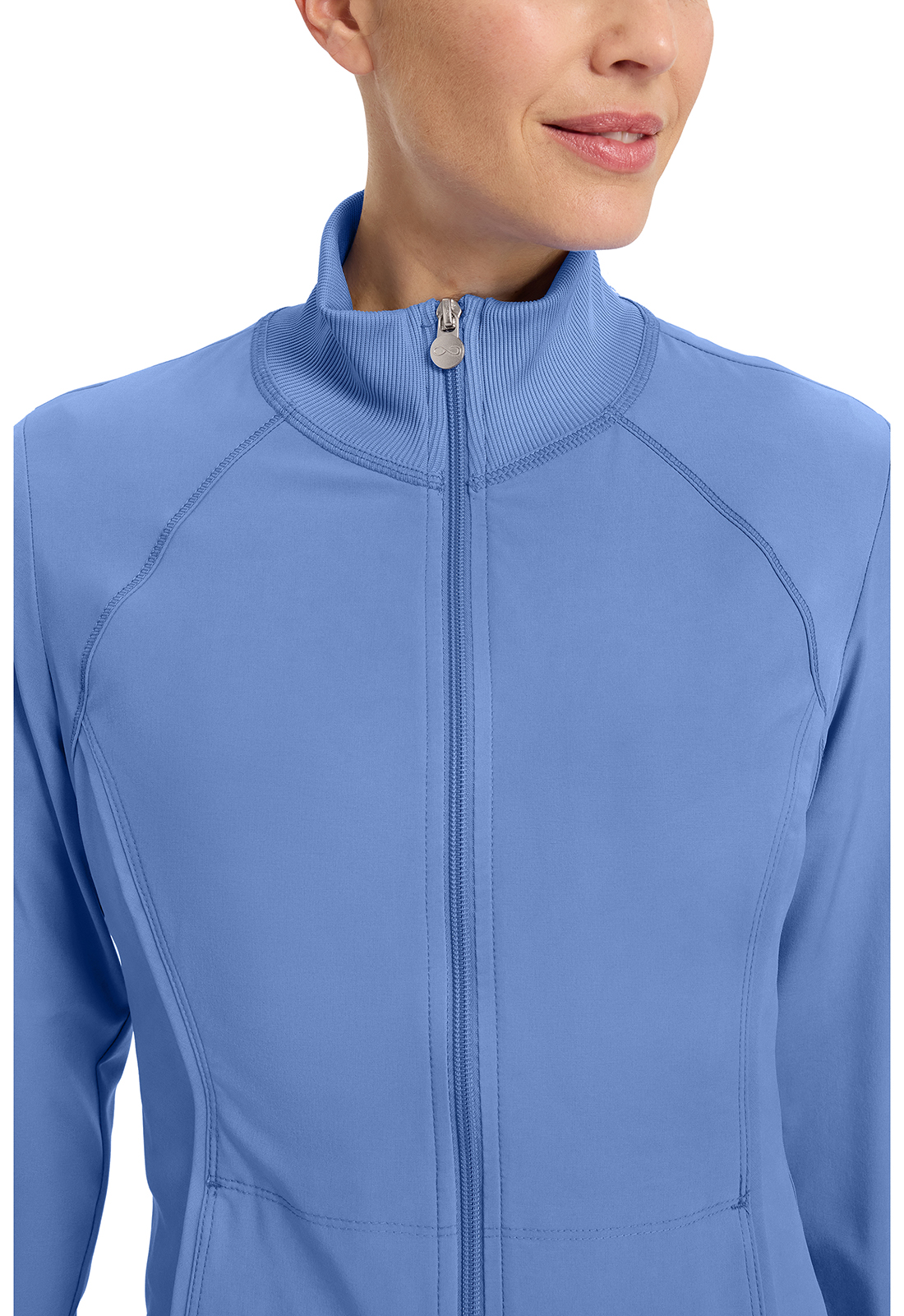Infinity Cherokee Zip Front Scrub Jackets for Women, 4-Way Stretch Fabric, 2391A