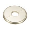 thumbnail image 1 of Uxcell 1-Pack Brida Dividida de Pared, Cubierta Redonda Autoadhesiva de ABS para Tubo de 22mm/0.87in [Dorado, 6.5mm/0.26in H], 1 of 6